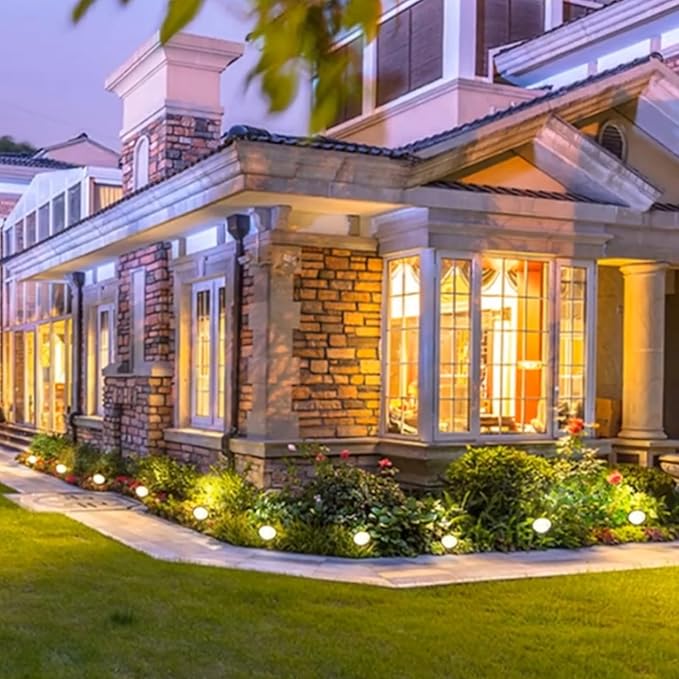 Solar Pathway Lights, 10 in 1 Waterproof LED Solar Lights String Outdoor Garden Lights, Auto On/Off Solar Walkway Lights for Yard, Landscape, Pathway, Walkway, Path