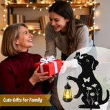 Dog Outdoor Solar Lantern Waterproof, Birthday Gifts for Christmas Women Mom, Solar Hanging Lights Dog Metal | Lumora