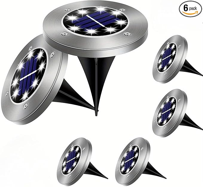 6/16/18 Pack Solar Lights Outdoor, IP44 Waterproof Solar Ground Lights with 8 Modes, Solar Powered Landscape | Lumora