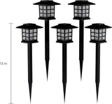 Misc Solar Pathway Coach Lights 15" Set of 6 Black | Lumora
