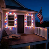 150 LED Red White and Blue US Flag Lights, UL Certified and Commercial Grade 50 Ft White Wire 3-Colored Christmas | Lumora