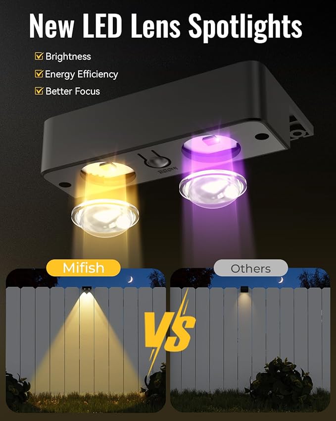 Solar Fence Lights with Remote 12 Pack, 9 Fixed Colors 12 Modes, Fence Lights Solar Powered Outdoor Waterproof, Warm/Cool White, RGB LED Deck Lights for Step/Yard/Railing/Balcony/Patio/Stairs/Outside