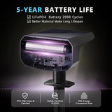 Color Changing Solar Spot Lights Outdoor Waterproof IP65,9 Lighting Modes Multicolor RGB Christmas Spotlight for | Lumora