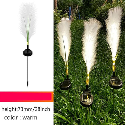 Ulalaza 2PCS Garden Solar Lights Multi-Color Changing LED Flower Stake Light Decorative Landscape Lawn Yard Outdoor Lights Length 430 * 730mm/17 * 29inch