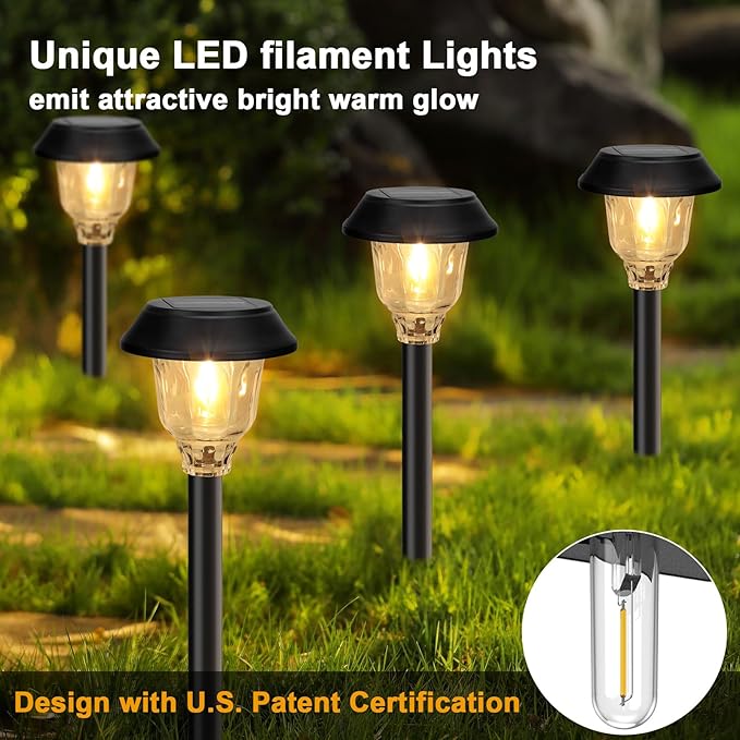 Solar Pathway Lights 6 Pack & 8 Pack Fence Lights
