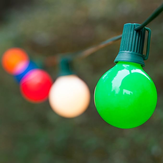 Wintergreen Lighting C9/E17 Light Stringer, 12' Socket Spacing, Outdoor String Light Patio Stringer, Fits C9/E17 | Lumora