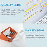Lightdot 4Pack 150W LED Wall Pack Lights, 100-277v Dusk to Dawn Photocell | 22500Lm(150Lm/W) 5000K IP65 Outdoor | Lumora