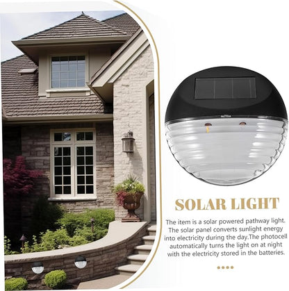 Led Solar Pathway Lights for Garden 4 Pack Solar-Powered Outdoor Stairs Fence Security Lamps Low Voltage Deck Lights
