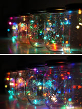 Decorman Solar Mason Jar Lid Lights, 6 Pack 10 LED Waterproof String Fairy Star Firefly Jar Lids Lights for Patio | Lumora