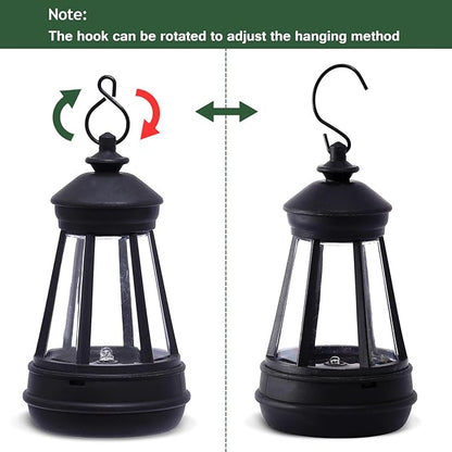 Solar Outdoor LED Hanging Lantern Light Garden Accessories Waterproof Rplacement Solar Light Parts Decor Lamp for Outdoor Statues DIY Fairy Garden Patio Lawn Yard Pathway Porch(Lantern)
