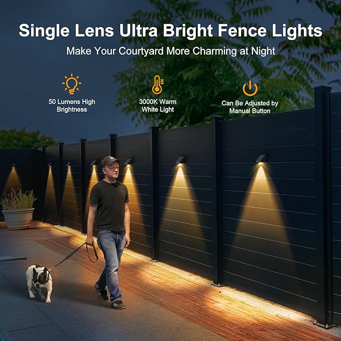 8 Packs Color Changing WRGB Deck Lights Solar Powered and 8 Packs Warm White Solar Lights for - Outdoor Path Light | Lumora