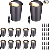 In Ground Well Lights 2700K - 12V Wired One Directional Inground Fixture, 5 Colors Ground Landscape Lighting, LED | Lumora