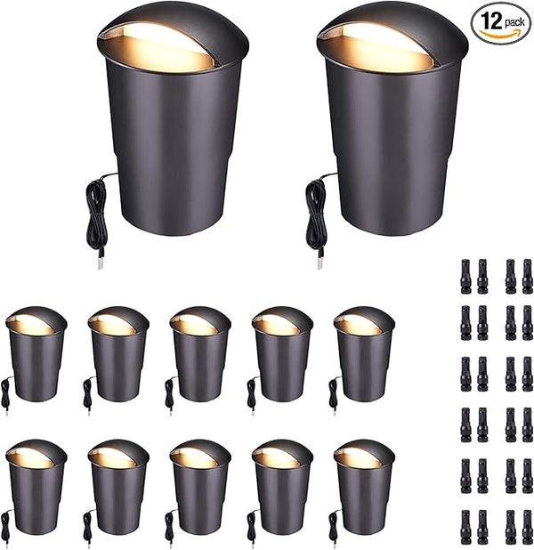 In Ground Well Lights 2700K - 12V Wired One Directional Inground Fixture, 5 Colors Ground Landscape Lighting, LED | Lumora