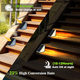 Motion Sensor Solar Step Lights Outdoor Waterproof, 10 Led Solar Stair Lights for Outside, Motion Detector Light | Lumora