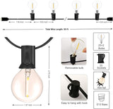 DAMAING Outdoor String Lights LED 50Feet G40 Globe Patio Lights with 27 Edison Plastic LED Bulbs,2700K Warm Glow | Lumora