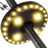 LATME Patio Umbrella Light Rechargeable Umbrella Lights– 10-25 Hours Runtime,Umbrella Pole Light 3 Lighting Modes | Lumora