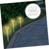 12pcs Solar Pathway Lights Outdoor Landscape Lighting Garden Stake Lights Solar Garden Decor Easy Install | Lumora