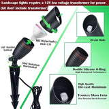 RGB Low Voltage Landscape Lighting Kit, 12 Volt Color Changing Landscape Lights, IP65 Weatherproof Aluminum Outdoor | Lumora