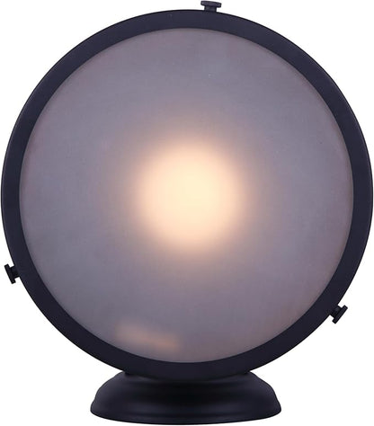 Canarm Marcella 1-Light Outdoor Wall Light Black Down Light with Frosted Glass Panel, Modern Farmhouse Lighting for Porch, Patio and Outdoor Entryway