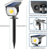 12 Pack Solar Spot Lights Outdoor, Solar Spotlights Outdoor Waterproof 2-in-1 Auto On/Off Landscape Lighting for | Lumora