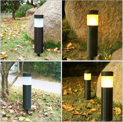 Veemoon Solar Pathway Light Waterproof LED Solar Outdoor Stake Light Auto On/Off for Yard and Lawn