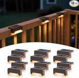 SOLPEX Solar Deck Lights, Solar Step Lights for Outside Waterproof Led Stair Light for Outdoor Fence, Balcony | Lumora