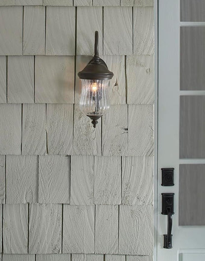 Acclaim 39702BC Bellagio Collection 1-Light Outdoor Light Fixture Wall Lantern, Black Coral