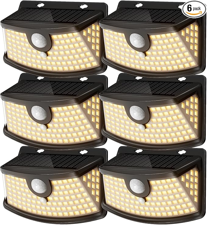 Aootek New Solar Motion Sensor Lights 120 LEDs with Lights Reflector,270° Wide Angle, IP65 - Outdoor Path Light | Lumora