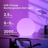 LOFTEK Floating Pool Light - 16-inch Large Ball Lamp with Remote - 3 Modes & 16 RGB Colorful - Outdoor Path Light | Lumora