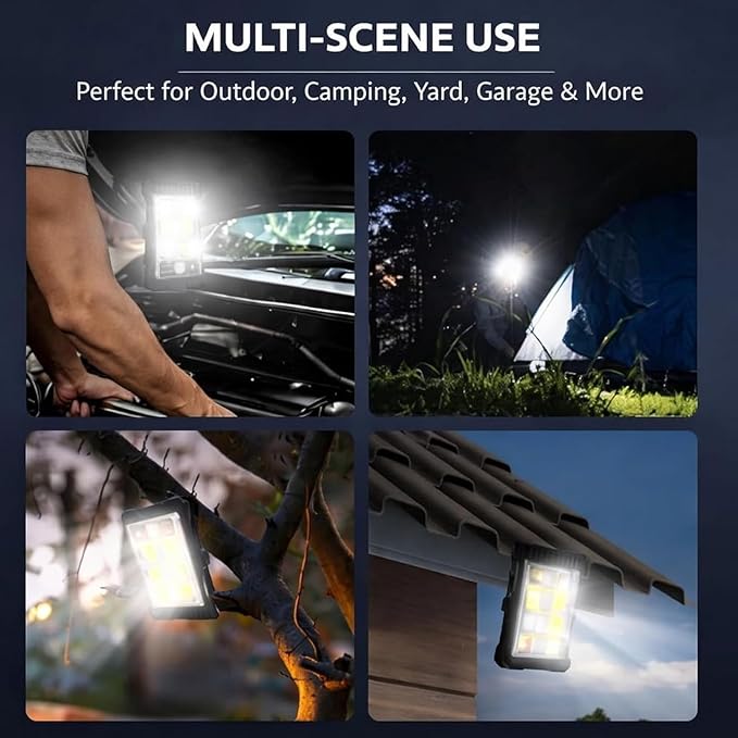 Clamp on Solar Motion Light, Clip On Solar Motion Sensor Light Outdoor, Portable,Waterproof, 3 Modes 3 Mounting Ways, Outdoor Led Lights for Fence, Wall, Garage, Patio Umbrella (#A,2PCS)