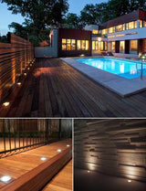 SUNVIE Low Voltage Landscape Well Lights with Wire Connectors, 12W LED, IP67 Waterproof Outdoor In-Ground Garden | Lumora