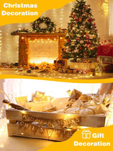 2 Pack 60 LED Christmas Fairy Lights Battery Operated with Timer, 20FT Waterproof Twinkle Lights Indoor Outdoor | Lumora