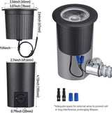 LEONLITE 7W 5CCT Well Lights Landscape LED In Ground, 12-24V AC/DC Low Voltage, CRI90 IP67 Inground Well Lights | Lumora