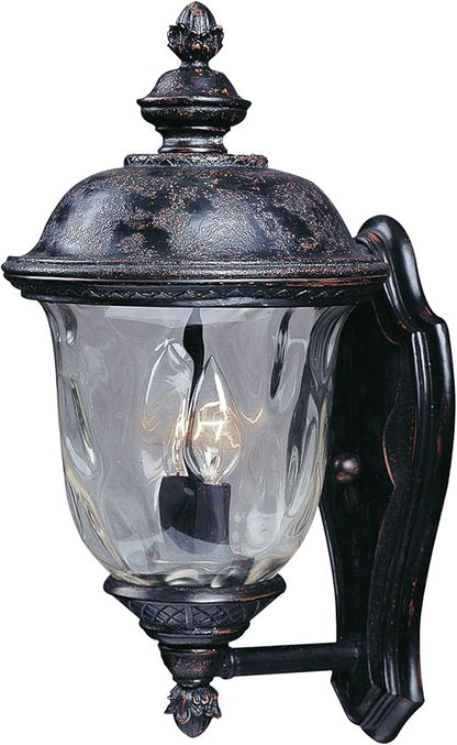Maxim Carriage House-DC-Small 2 Light Outdoor Wall Lantern in Early American Style-9 Inches Wide by 16 inches high