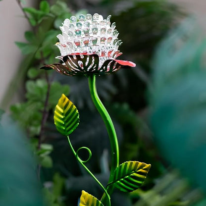 Metal Flower Solar Pathway Lights – Garden Landscape Lighting, Outdoor Yard Decor, Perfect Gifts for Women, Moms & Friends