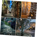 2 Sets LED Solar String Lights Outdoor Decorative Lighting for Garden Patio Xmas Tree Party Decor Weatherproof | Lumora