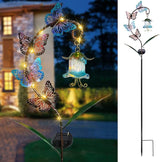 Bshine Solar Butterfly Lights Outdoor Garden Decoration Valentine's Day, Metal Stake Waterproof Hanging Flower | Lumora