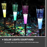 POPETPOP 6pcs Solar Garden Stake Lights Decorative Outdoor Lighting for Pathway and Warm Solar Lamp for Lawn Patio | Lumora