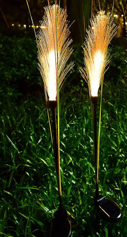 Ulalaza 2PCS Garden Solar Lights Multi-Color Changing LED Flower Stake Light Decorative Landscape Lawn Yard Outdoor Lights Length 430 * 730mm/17 * 29inch