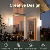 Outdoor Wall Sconce Light Exterior IP54 Waterproof LED Wall Light Fixture White Porch Light Outdoor Wall Mount Lamp | Lumora