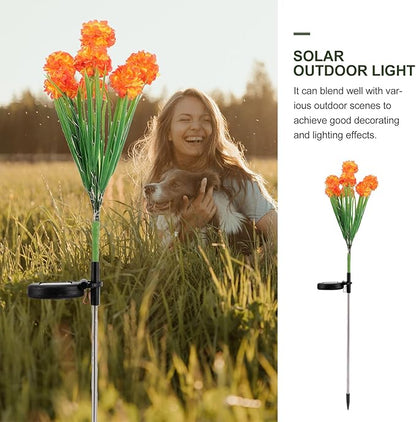 VILLCASE Solar Powered 7-Head Garden Landscape Path Lights Outdoor LED Yard Solar Pathway Lamps for Patio Lawn Driveway Decoration