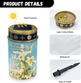 Cemetery Decorations for Grave Lily Solar Cross for Cemetery Grave Waterproof Dusk to Dawn - Outdoor Path Light | Lumora