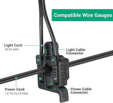 EDISHINE 20-Pack Low Voltage Wire Connector, Landscape Lighting Cable Connectors - Outdoor Security Flood Light | Lumora
