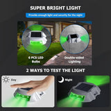 JIGUOOR Solar Deck Lights LED Driveway Lights Solar Powered Dock Light Outdoor IP68 Waterproof Road Markers for | Lumora