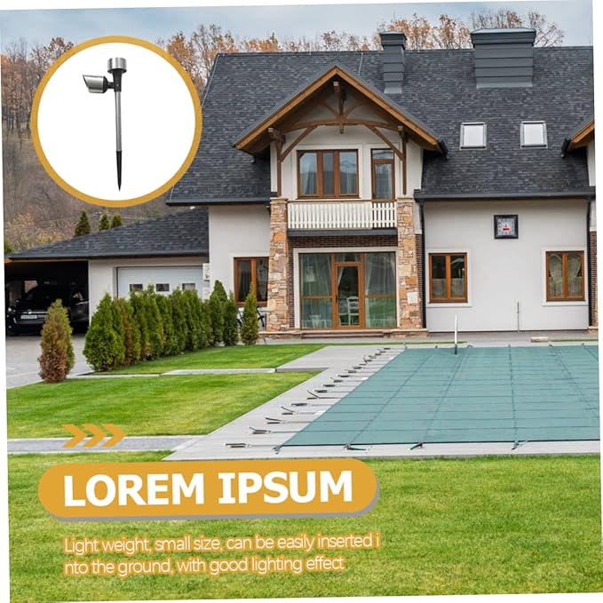 BESPORTBLE 2pcs Solar Pathway Lights Durable Lawn Solar Lamps for Garden Patio Decoration Energy-Saving Outdoor | Lumora