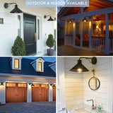 12in Matte Black Outdoor Wall Lights, Modern Farmhouse Porch Wall Light Fixtures Wall Mount, Exterior E26 Barn | Lumora