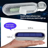 YiLaie Blue Solar Lights for Outside Auto ON/Off, Small Stick on Solar Strip Lights Outdoor Waterproof for Stair | Lumora