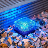 Solar Ice Glass Light,2 Packs Solar Powered Garden Lights, Waterproof IP68 Outdoor Table & Path Lights, Decorative | Lumora