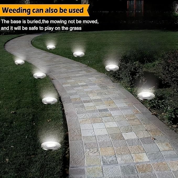 6/16/18 Pack Solar Lights Outdoor, IP44 Waterproof Solar Ground Lights with 8 Modes, Solar Powered Landscape | Lumora