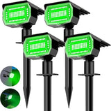 nipify 4 Pack Solar Spot Lights Outdoor, Solar Powered Waterproof Spotlight, Landscape Lighting for Outside Yard | Lumora
